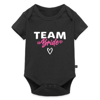 Team Braut Bride - Baby Premium short-sleeve bodysuit - black - Front