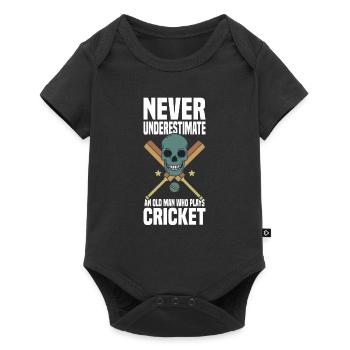 Cricket Player Sport Cricket Bat - Baby Premium short-sleeve bodysuit - black - Front