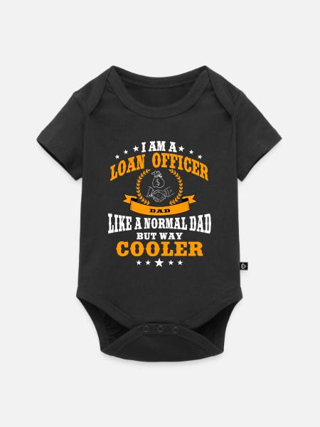 Kreditsachbearbeiter Papa - Baby Premium Kurzarmbody - Schwarz