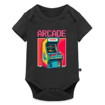 Retro Arcade Game Videospiel für Gamer - Baby Premium Kurzarmbody - Schwarz - Vorne