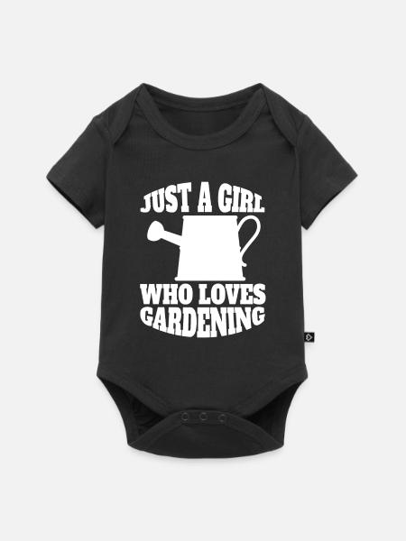 Garten Mädchen Hobbygärtner Obstgarten Gärtnerin - Baby Premium Kurzarmbody - Schwarz