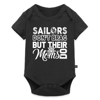 Sailor Proud Sailor Mom - Baby Premium short-sleeve bodysuit - black - Front
