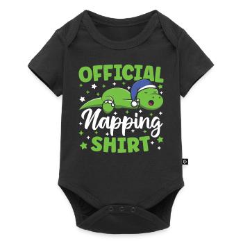 Chemise officielle de sieste mignon Kawaii Sleeping - Body à manches courtes Premium Bébé - noir - Devant