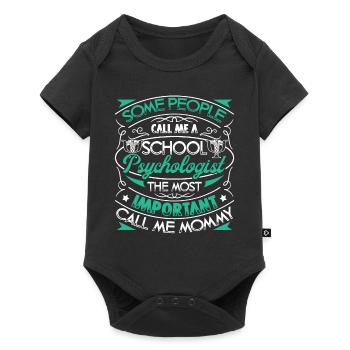 School Psychologist School Psychologist Mommy - Baby Premium short-sleeve bodysuit - black - Front