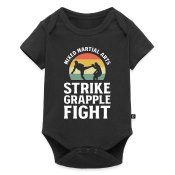 Arts martiaux mixtes Strike Grapple Fight MMA - Body à manches courtes Premium Bébé - noir - Devant