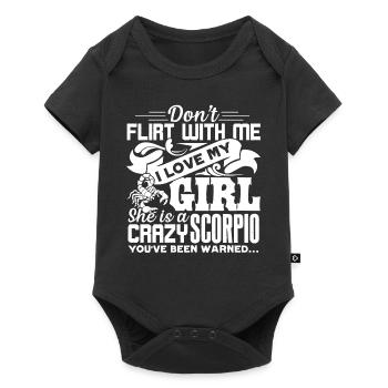 Scorpio My Girl Is A Crazy Scorpio - Baby Premium short-sleeve bodysuit - black - Front