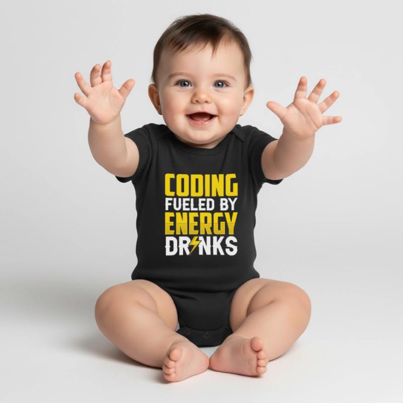 Programmieren Mit Energydrinks Coding Code Coder Baby Premium Kurzarmbody
