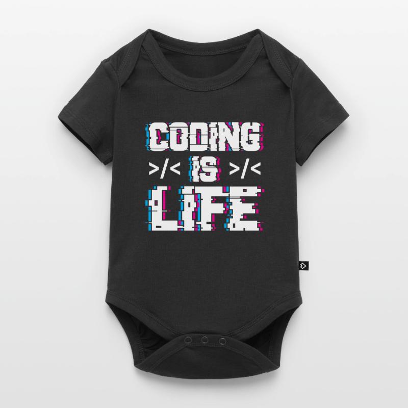 Coding is Life Programmer Coder Code Baby Premium short-sleeve bodysuit