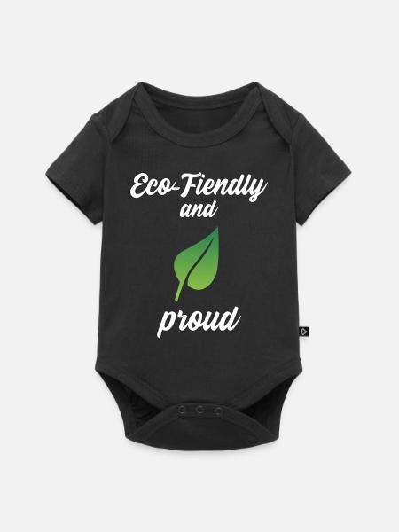 Eco-Friendly and Proud - Baby Premium Kurzarmbody - Schwarz