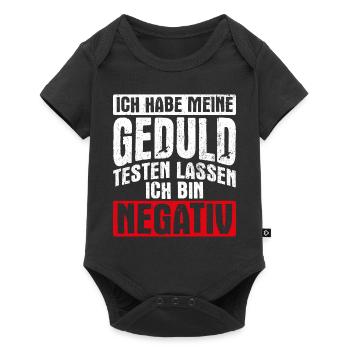 Ungeduldig Sarkasmus Keine Geduld Geschenk Ungedul - Baby Premium Kurzarmbody - Schwarz - Vorne