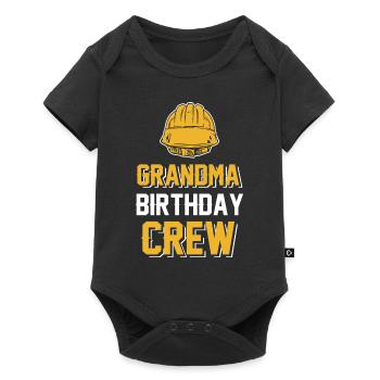 Grandma of the birthday team - Birthday building - Baby Premium short-sleeve bodysuit - black - Front