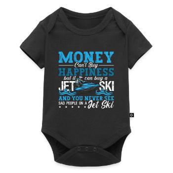 Jet Skiing Money Can't Buy Happiness Water Sports - Baby Premium short-sleeve bodysuit - black - Front