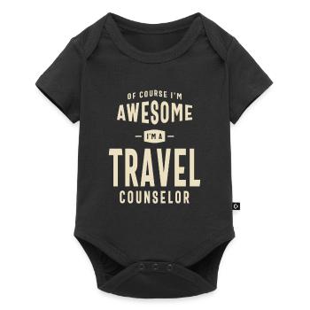 Travel Counselor Job Title Profession - Baby Premium short-sleeve bodysuit - black - Front