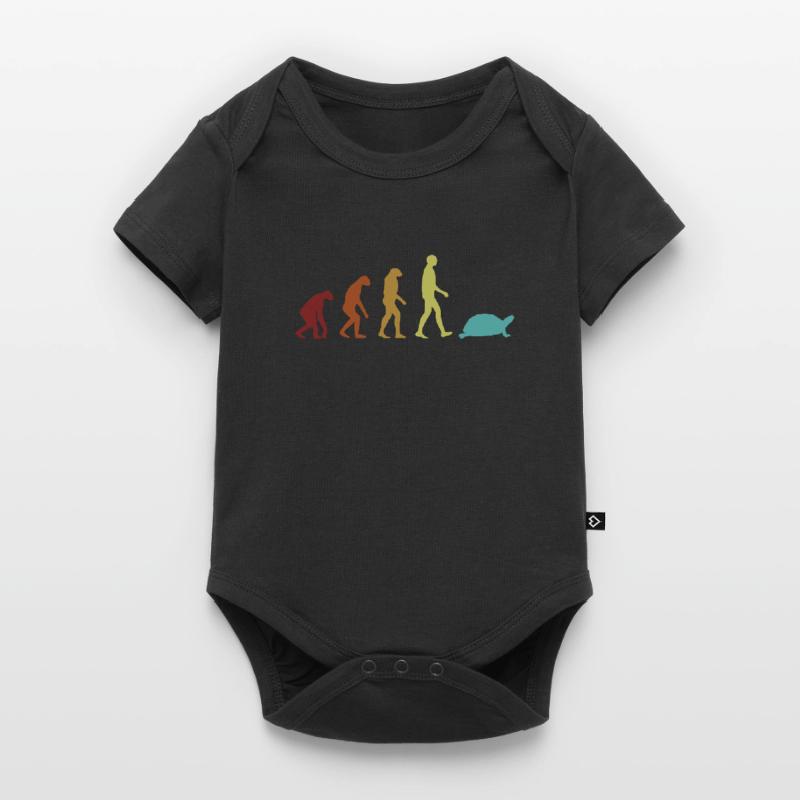 Turtle Evolution Water Turtle Turtle Baby Premium short-sleeve bodysuit