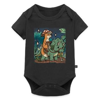 Cottagecore Fox - Baby Premium short-sleeve bodysuit - black - Front