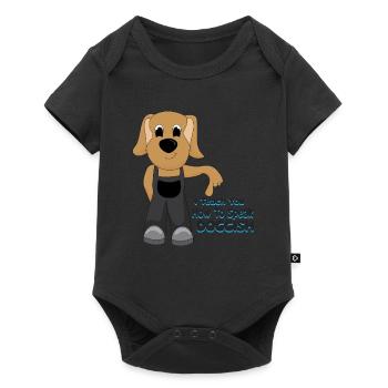 Teach You Doggish Ironic Dog Obedience Dog Trainer - Baby Premium short-sleeve bodysuit - black - Front