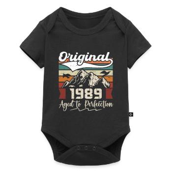 1989 - Gift born in 1989 - Baby Premium short-sleeve bodysuit - black - Front