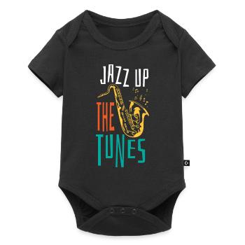 Musique jazz - Musiciens de jazz - Body à manches courtes Premium Bébé - noir - Devant