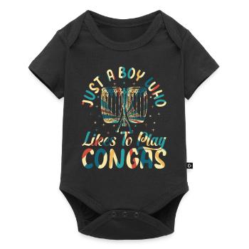 Conga Player Boys - Juste un garçon qui aime jouer C - Body à manches courtes Premium Bébé - noir - Devant