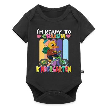 Kindergarten Child Kindergarten Gift - Baby Premium short-sleeve bodysuit - black - Front