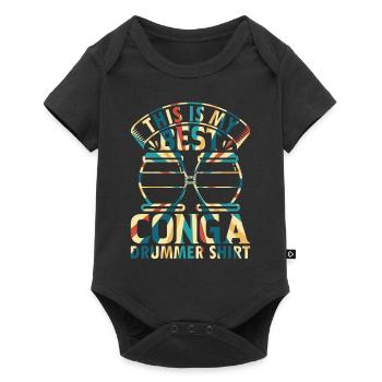 C’est mon meilleur Conga Drummer Shirt Conga Musicien - Body à manches courtes Premium Bébé - noir - Devant