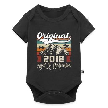 2018 - Cadeau né en 2018 - Body à manches courtes Premium Bébé - noir - Devant