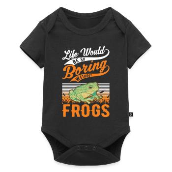 Grenouille cadeau Rainette - Body à manches courtes Premium Bébé - noir - Devant