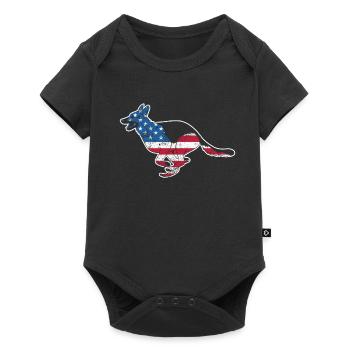 German Shepherd July 4 Dog Lovers - Baby Premium short-sleeve bodysuit - black - Front