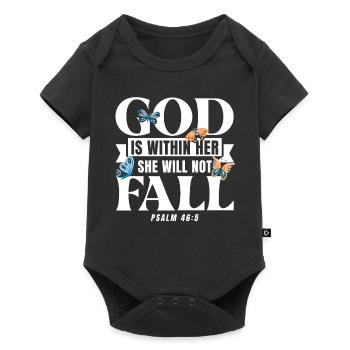 Bible Verse Inspirational Jesus God Gift - Baby Premium short-sleeve bodysuit - black - Front