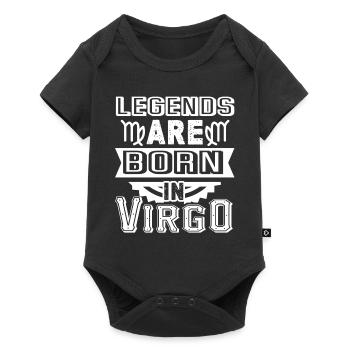 Virgo Legends Are Born in Virgo - Baby Premium short-sleeve bodysuit - black - Front