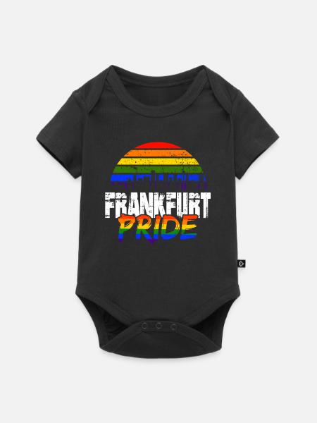 Pride Frankfurt - Baby Premium Kurzarmbody - Schwarz