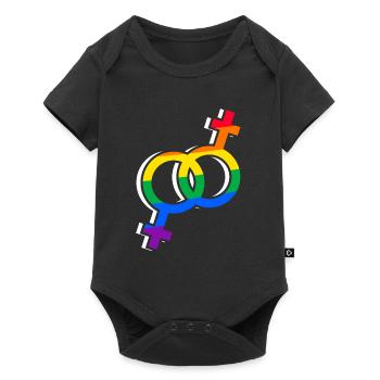 Pride - Baby Premium Kurzarmbody - Schwarz - Vorne