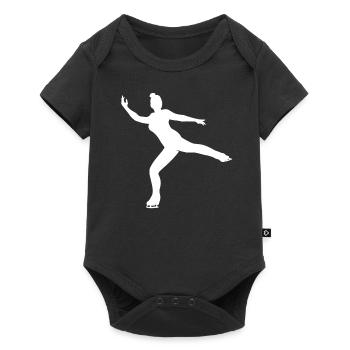 Patinage artistique Patinage artistique Patinage sur glace Cadeau - Body à manches courtes Premium Bébé - noir - Devant