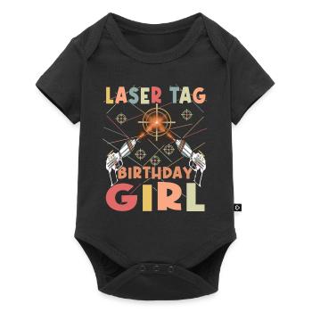 Cool Laser Tag Party Birthday Girl - Body à manches courtes Premium Bébé - noir - Devant