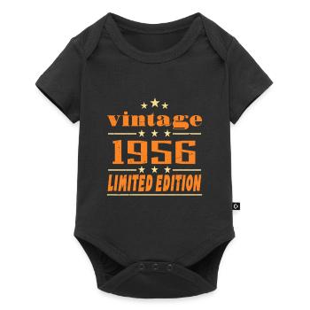 1956 Vintage Retro Birthday Bday Gift 1956 - Baby Premium short-sleeve bodysuit - black - Front