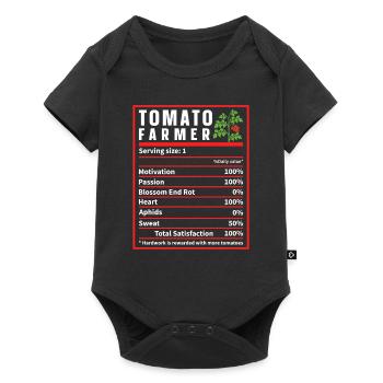 Tomato Farmer Nutrition Facts, Drôle de tomate - Body à manches courtes Premium Bébé - noir - Devant