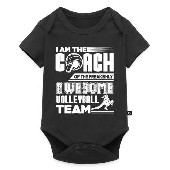 Volleyball Proud Coach Of Awesome Volleyball Team - Baby Premium short-sleeve bodysuit - black - Front