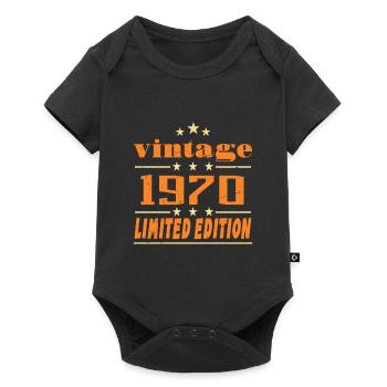 1970 Vintage Retro Birthday Bday Gift 1970 - Baby Premium short-sleeve bodysuit - black - Front