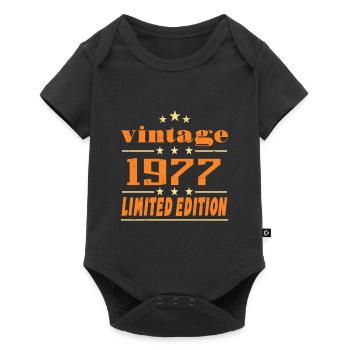 1977 Vintage Retro Birthday Bday Gift 1977 - Body à manches courtes Premium Bébé - noir - Devant