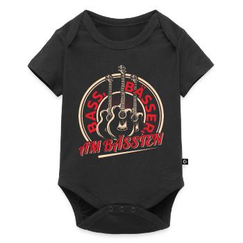 Bassisten, Bassgitarristen Gitarristen Bass - Baby Premium Kurzarmbody - Schwarz - Vorne