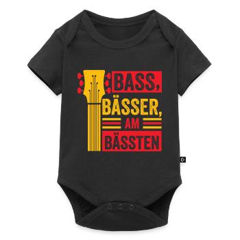 Bassisten, Bassgitarristen Gitarristen Bass - Baby Premium Kurzarmbody - Schwarz - Vorne