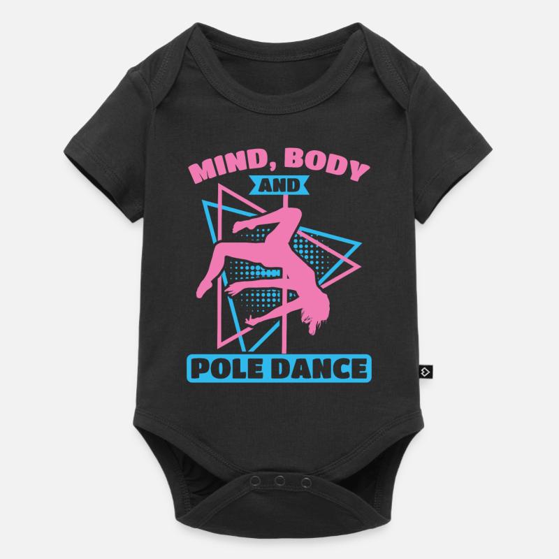 Pole Dance Tänzerin, Stangentanz, Pole Dancing - Baby Premium Kurzarmbody - Schwarz