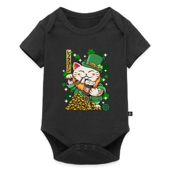 Saint Patrick - Luprechaun Maneki Neko - Baby Premium short-sleeve bodysuit - black - Front