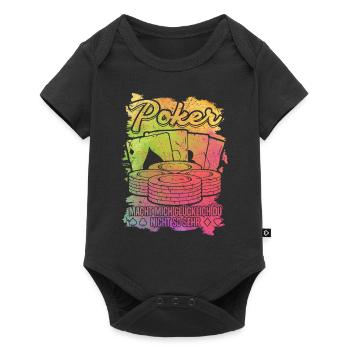 Poker macht mich glücklich du nicht so sehr - Pok - Baby Premium Kurzarmbody - Schwarz - Vorne