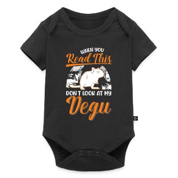 Degu Gift Shrub Rat Forest Degu - Baby Premium short-sleeve bodysuit - black - Front