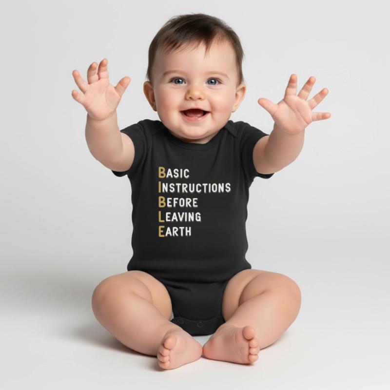 Bible Lesson Basic Instructions Before Baby Premium short-sleeve bodysuit