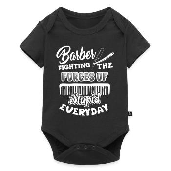 Barber Barber Fighting - Baby Premium short-sleeve bodysuit - black - Front