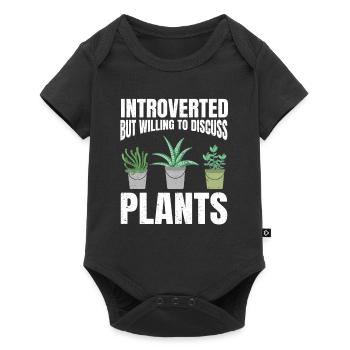 Introverted Gift Sarcastic Introverted - Baby Premium short-sleeve bodysuit - black - Front