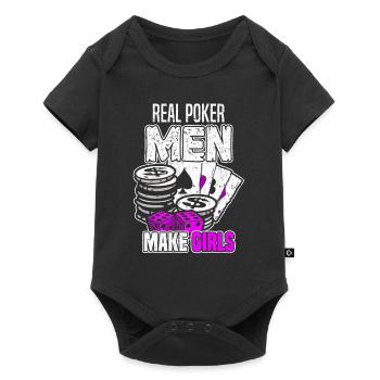 Poker - Real Poker Men Make Girls - Joueur de poker D - Body à manches courtes Premium Bébé - noir - Devant