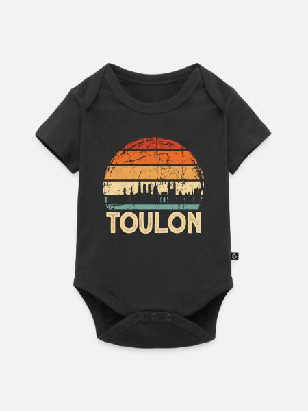 Toulon - Baby Premium Kurzarmbody - Schwarz
